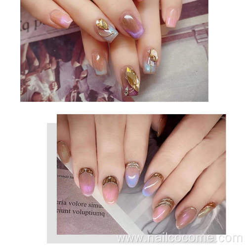 CCO High Quality colored crystal cat eye Gel Polish Nail for lady beauty